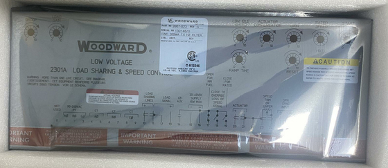 Woodward 9907-023 Voorwaartswerkende snelheidsregeling 4 ̊20 mA of 1 ̊5 Vdc 2301A -40 tot +158 °F