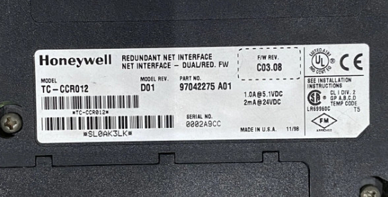 TC-CCR012 Honeywell Redundant Net Interface Module In voorraad
