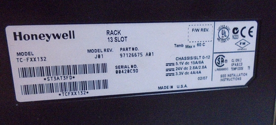 TC-FXX132 Honeywell Experion 13 Slot Chassis Rack voor PLC-module In voorraad