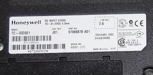 TC-IDD321 Honeywell Experion LS I/O specificaties 32 Digitale DC-invoermodule
