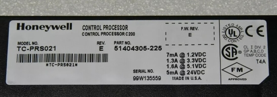 TC-PRS021 Honeywell-besturingsprocessormodule C200-module DCS-onderdelen PLC-module