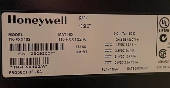 TK-FXX102 Honeywell 10 Slot Rack Chassis I/O module PLC module DCS onderdelen