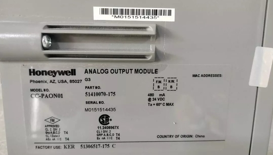 CC-PAON01 Honeywell Analoog Uitgangsmodule Voor C300 Controller PLC-module