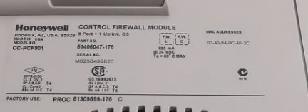 CC-PCF901 Honeywell 9 Port FTE Control Firewall Module Nieuw op voorraad