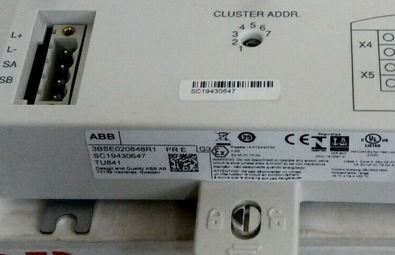 ABB TU841 3BSE020848R1 Terminatie-eenheid Ondersteuning voor niet-redundante I/O