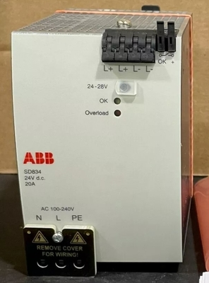 ABB SD834 3BSC610067R1 Stroomvoorziening S800 I/O-module DCS Onderdelen In voorraad
