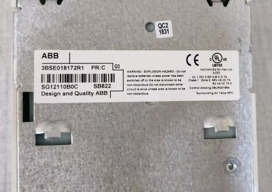 ABB SB822 3BSE018172R1 Oplaadbare accu-eenheid S800 I/O-module