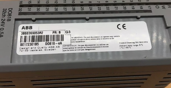 ABB DO818 3BSE069053R1 32 Kanaal Digitale Uitgang 24V Besturingsmodule In voorraad