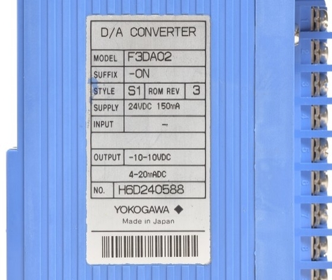 F3DA02-0NS1 YOKOGAWA Digitale analoge uitgangsmodule D/A Converter PLC