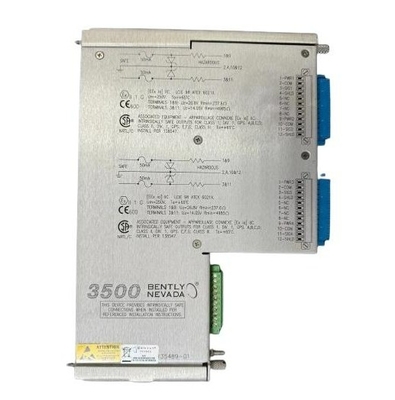 3500/42M-05-00 135489-02 Bently Nevada I/O-module met interne barrières Interne afsluitingen 2 X Prox/Accel