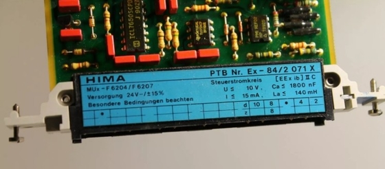 F6204 HIMA PLC-module Efficiëntieverbetering Controller System Power Supply Module