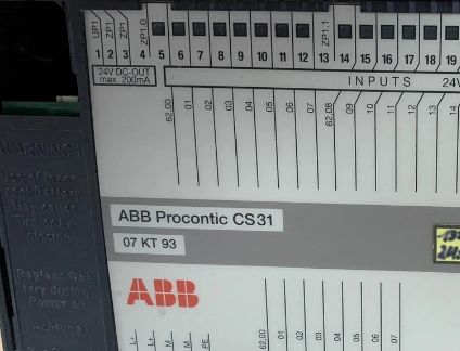 07KT93 GJR5251300R0101 ABB Centrale Verwerkingsunit