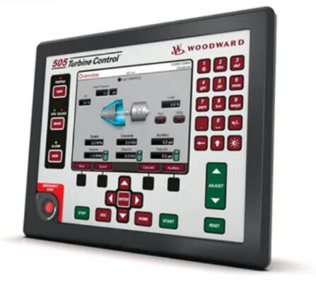 Woodward 8200-1302 505D Series Digital Governor Turbine Controller met ±0,05% snelheidscontrole nauwkeurigheid, 8 instelbare ingangen en minder dan 10 ms reactietijd