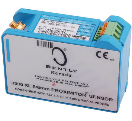 Bently Nevada 330180-50-00 3300 XL Proximitor Sensor voor Eddy Current Sensor System met DIN Rail Installatie