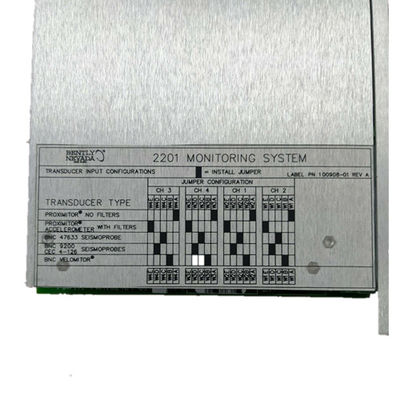 132419-01 Bently Nevada Parts 2201 Controlesysteem Vier Kanaalmonitor