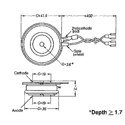 Thyristor van YST2-03 P12C ABB de Silicium Gecontroleerde Module ys130101-VE van Gelijkrichter Industriële Delen