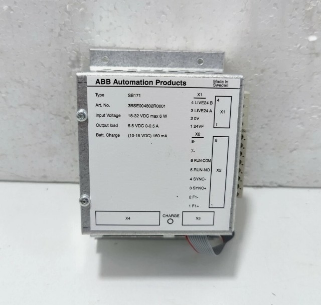 SB171 3BSE004802R1 ABB back-up stroomvoorziening 12V 4 Ah Voor industriële besturingssystemen
