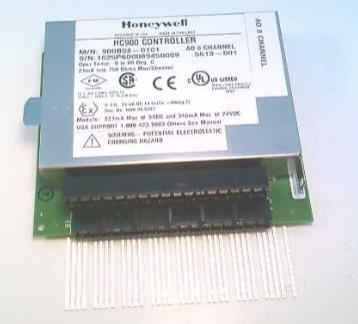 Honeywell 900B08-0101 PLC 8-kanaal analoge uitgangsmodule met 24VDC en 500 VDC isolatie voor HC900 controller