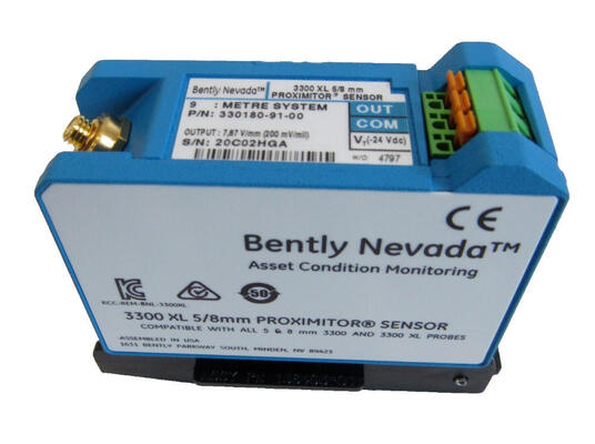 Bently Nevada 330180-91-00 3300 XL Proximitorsensor voor contactloze meting in wervelstroomsensorsysteem